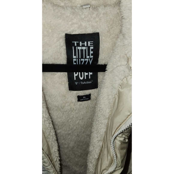NEW TNA The Little Fuzzy Puff Jacket in Matte Pearl - Picture 11 of 13